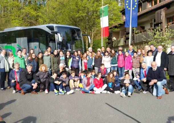 gita alunni scuola media di Gazzada