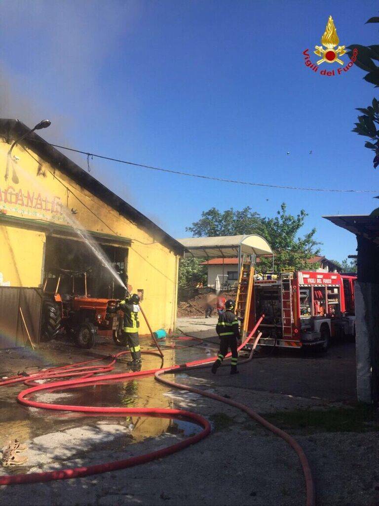 Incendio alla Fattoria Canale