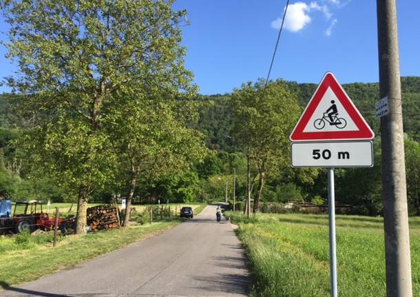 la pista ciclabile cuveglio - rancio valcuvia