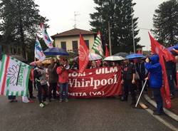 Manifestazione metalmeccanici Cassinetta Biandronno