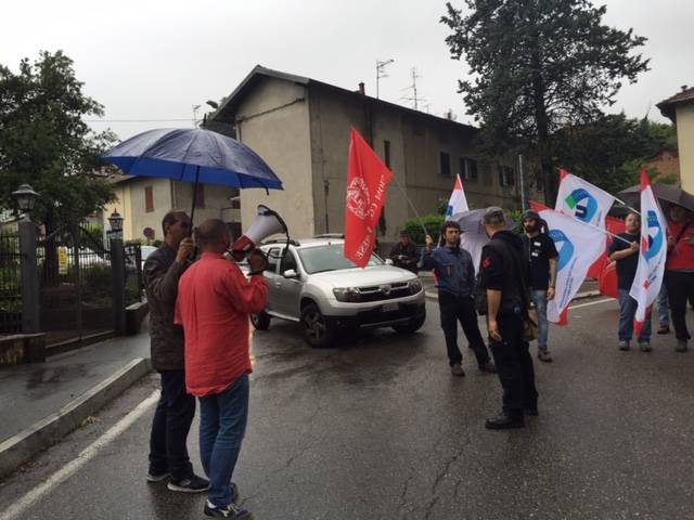 Manifestazione metalmeccanici Cassinetta Biandronno