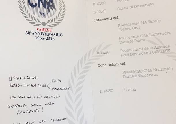 50 anni di Cna Varese