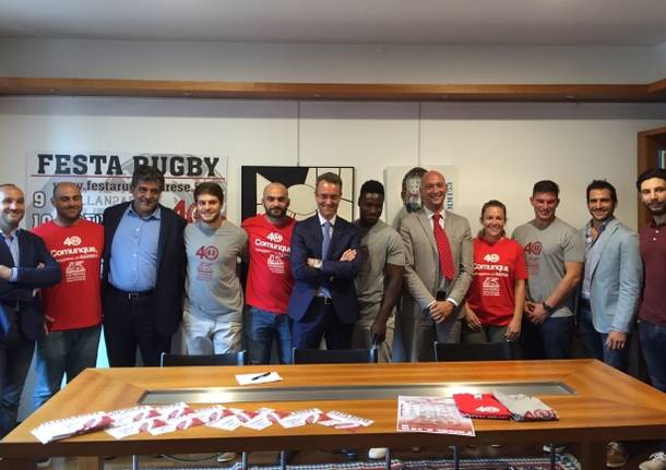 presentazione festa del rugby varese 2016