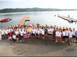 La squadra britanni di canottaggio ospite della Canottieri Varese