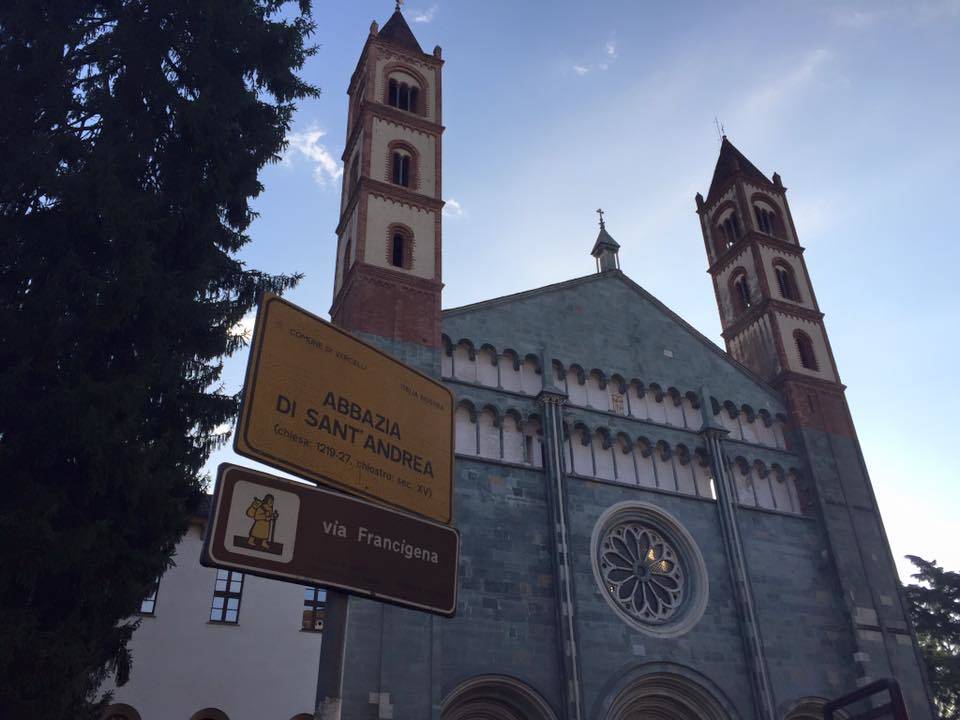 via francigena santhià vercelli