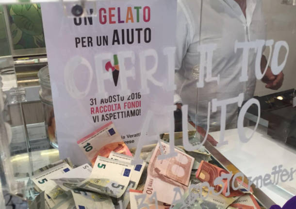 Un gelato per i terremotati