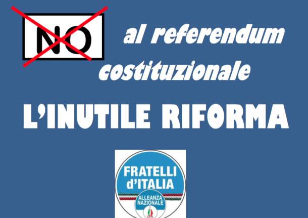 No alla riforma Costituzionale