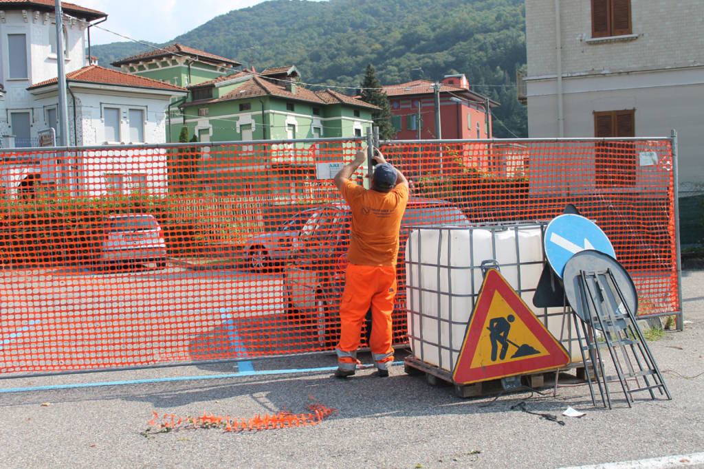 Porto Ceresio - Inizio dei lavori per la riapertura della ferrovia