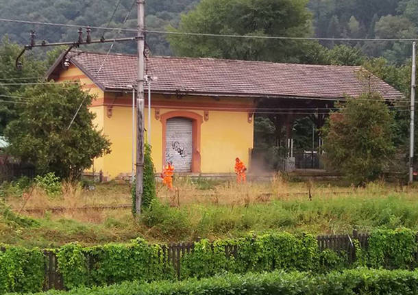 porto ceresio - lavori ferrovia Varese - Porto Ceresio 16 settembre 2016