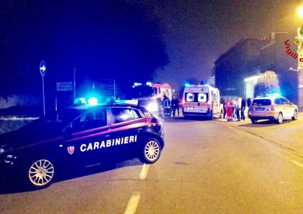 Caronno Pertusella - Incidente stradale via Bergamo