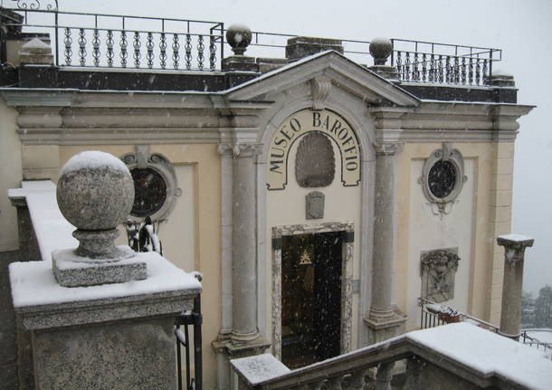 Neve al Sacro Monte in tempo reale