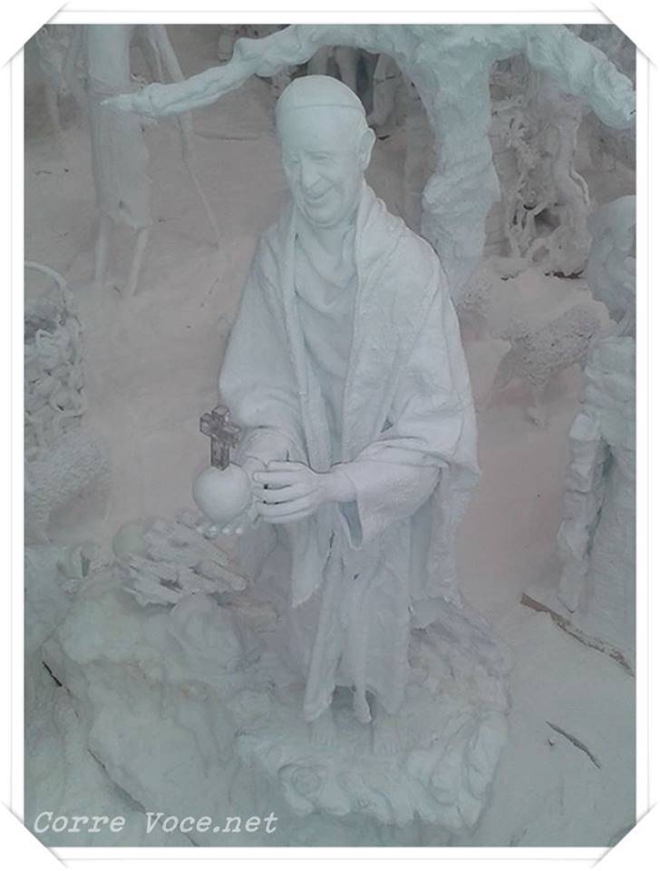 Il presepe bianco dell'ospedale