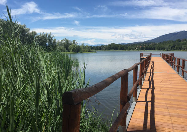 Al pontile di Capolago