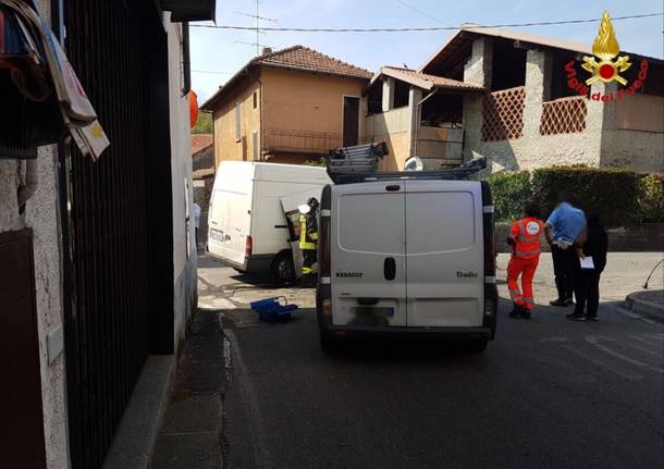 Incidente stradale a Sesto Calende