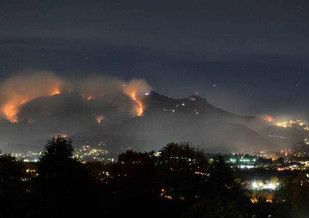 Incendio CDF da belvedere Azzate 29/10/2017