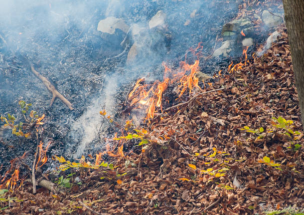 Incendio al Campo dei Fiori, soccorsi al lavoro -2