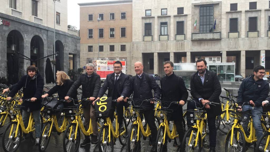 Arriva il bike sharing Ofo a Varese