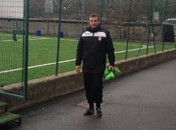 Il primo allenamento al Varese Calcio di Paolo Tresoldi