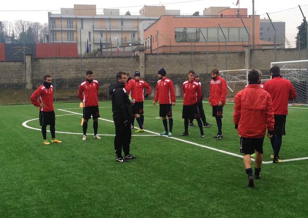 Il primo allenamento al Varese Calcio di Paolo Tresoldi