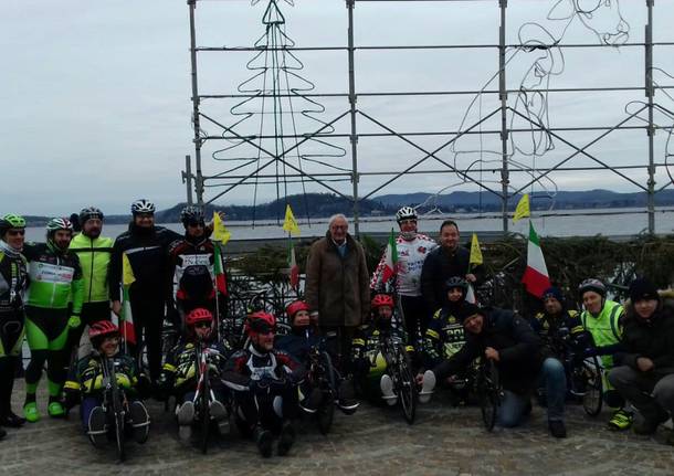 Da Malpensa a Belgirate in handbike per portare la stella