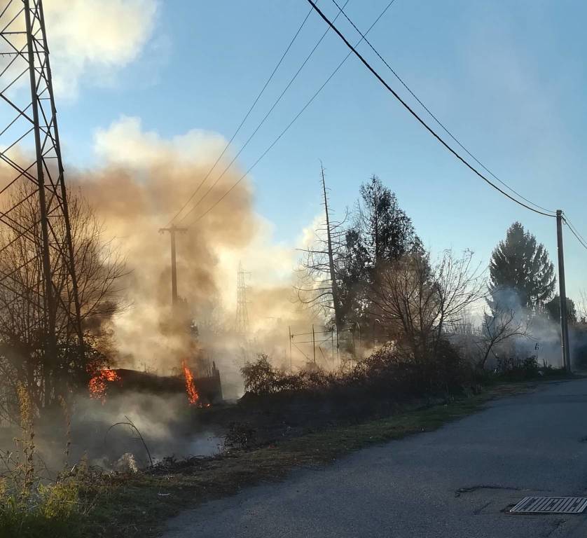 incendio Quinzano San Pietro