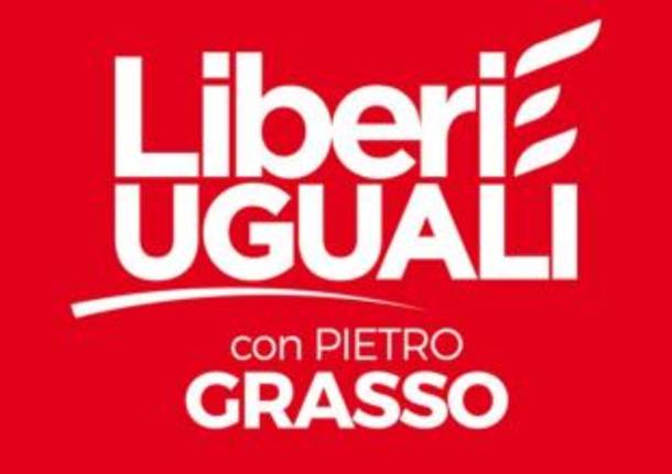 logo liberi e uguali con pietro grasso