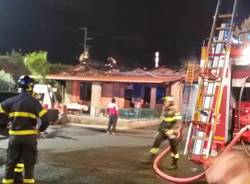 Incendio a Gerenzano: danneggiata villetta