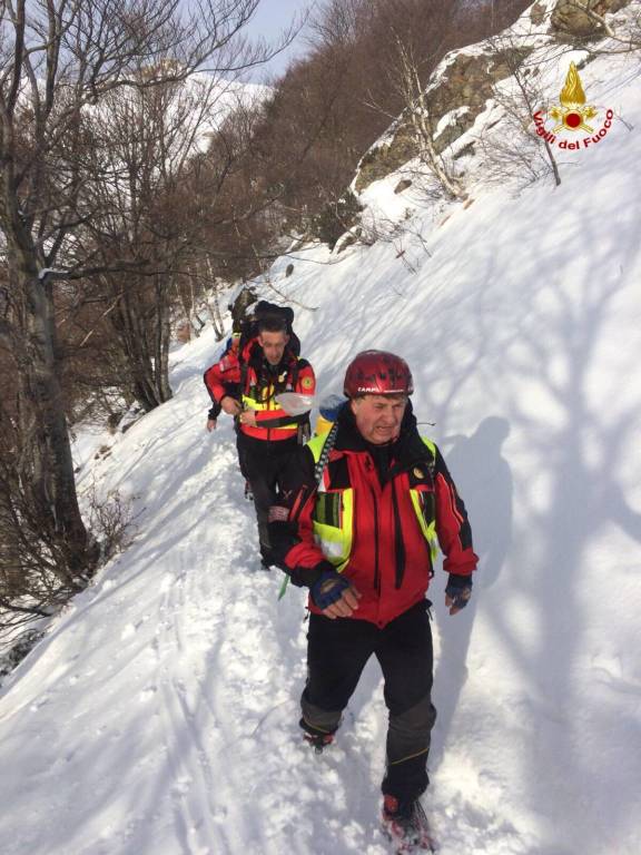 soccorso monte covreto 21 gennaio 2018