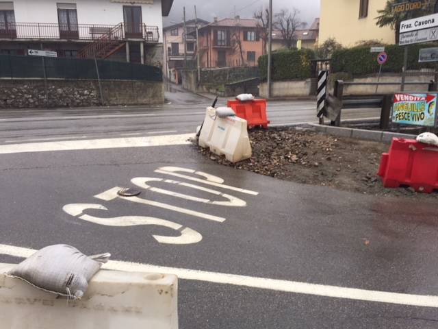 Il lavori allo \"svincolino\" per Cavona