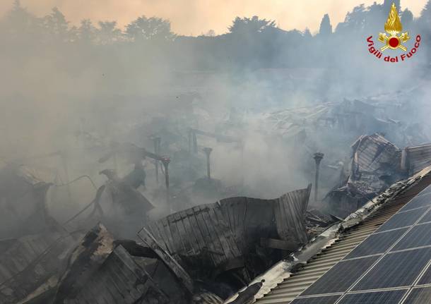 cotonificio solbiate olona incendio febbraio 2018