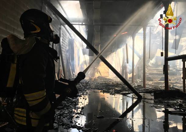 cotonificio solbiate olona incendio febbraio 2018