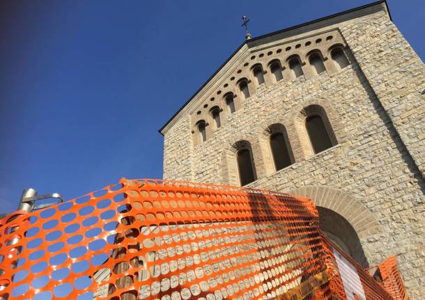 Grandi Lavori in corso alla chiesa di Giubiano