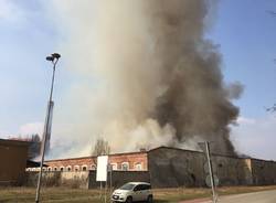 Incendio a Solbiate Olona