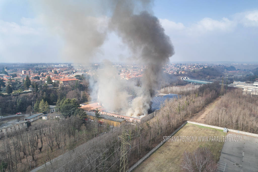 incendio cotonificio ponti solbiate olona stefano pedroni