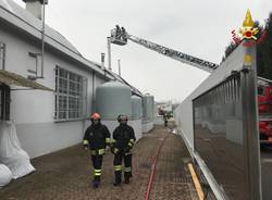 Incendio industria tessile Cassano Magnago