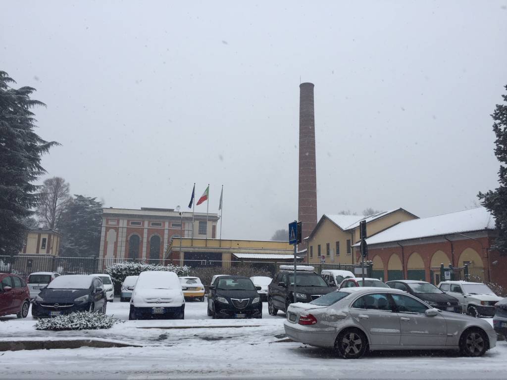 nevicata 1 marzo 2018 liuc biblioteca legnano castellanza