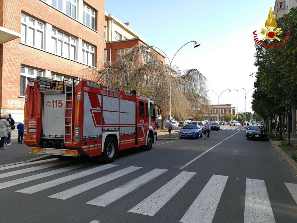 Il crollo alle scuole Bossi