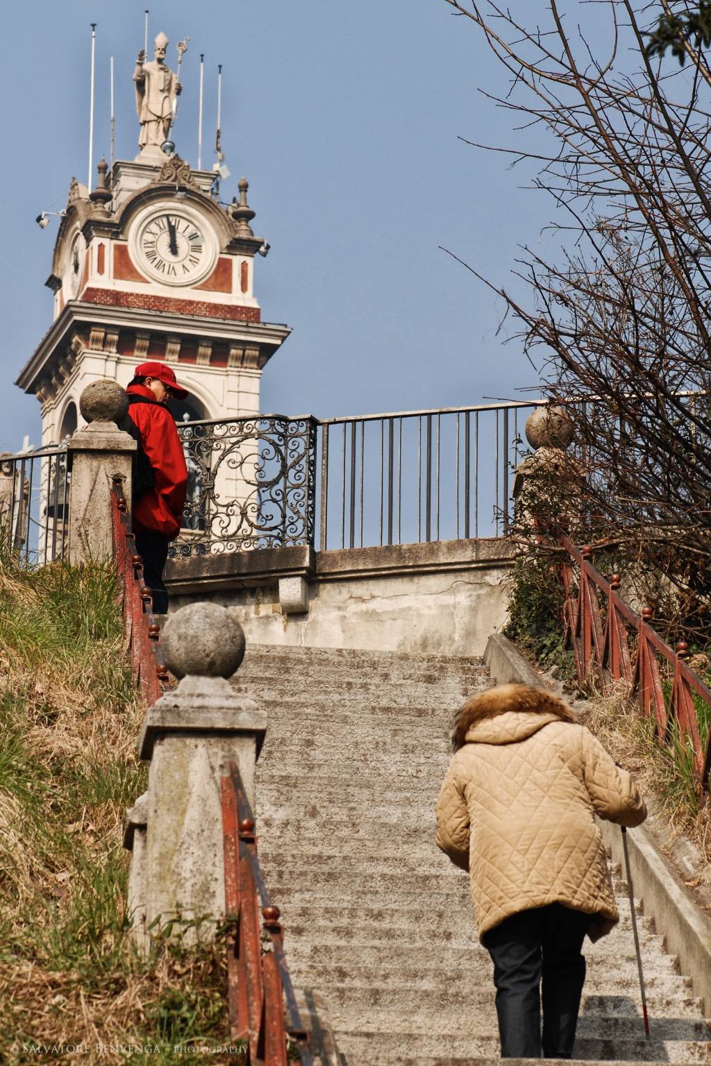 il viale dei Tigli e la scalinata di Crenna a Gallarate