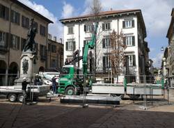 Varese design week: lavori in corso in piazza Podestà