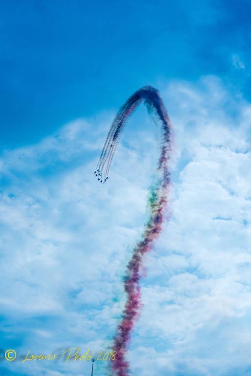 La bellezza delle frecce tricolori