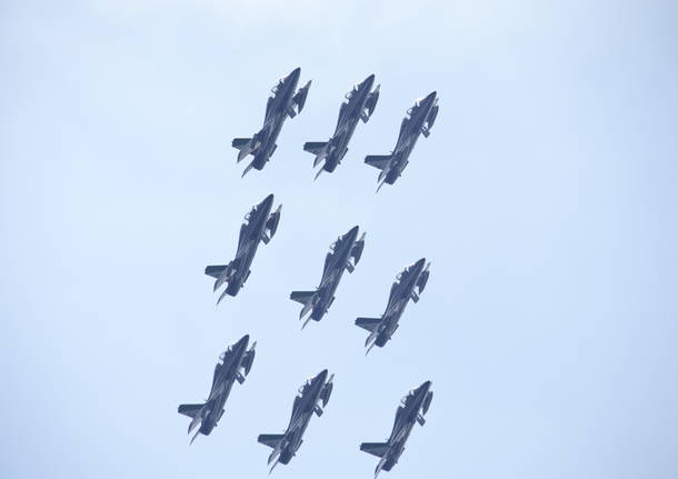 Frecce Tricolori in formazione