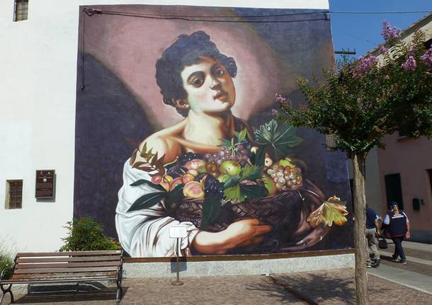 Il murales di Ravo ad Angera 