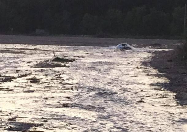 Lozza, il campo “arato” dall’acqua