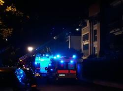 Incendio mansarda a Cardano al Campo