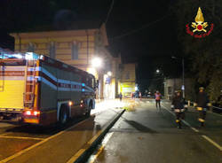 Porto Ceresio, crolla il tetto del Bar della Stazione