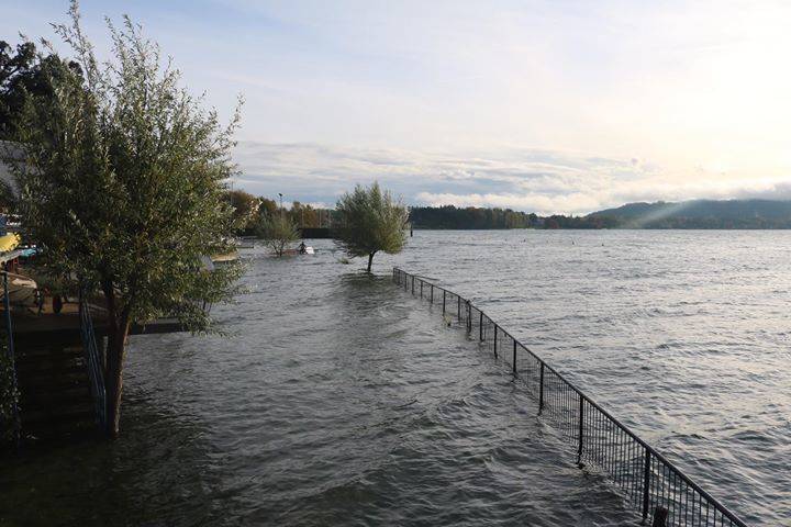 Il Lago Maggiore in piena (sabato 3 novembre)