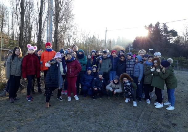 Un frutteto come aula per gli alunni di Buguggiate