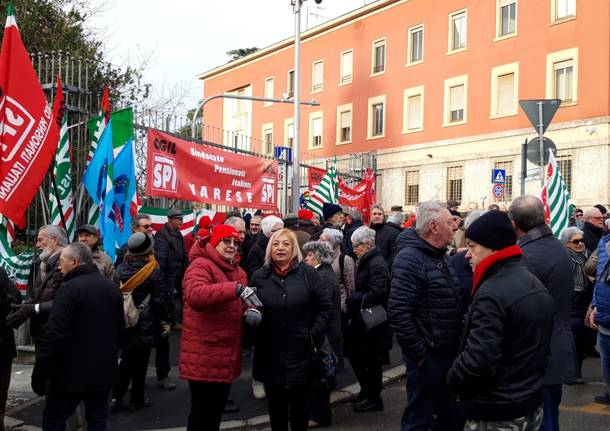 La protesta dei pensionati