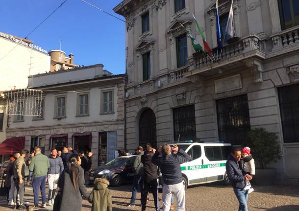 Sinti protestano a Gallarate - 31 dicembre 2018