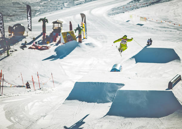 Livigno, “la spiaggia” nella neve